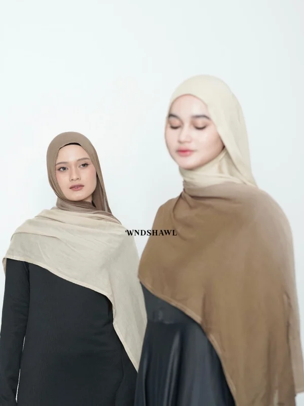 Wnd Shawl - Gradient Bronze Viscose Pashmina | Pashmina Ombre | Modal Hijab | Pashmina Viscose - Image 6