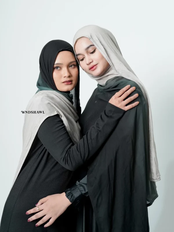 Wnd Shawl - Gradient Moonlight Viscose Pashmina | Pashmina Ombre | Modal Hijab | Pashmina Viscose - Image 5