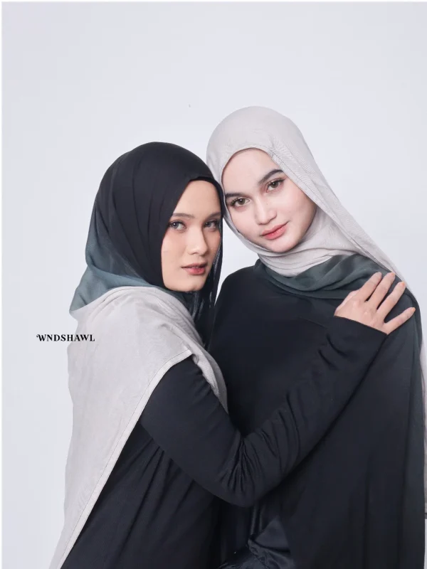 Wnd Shawl - Gradient Moonlight Viscose Pashmina | Pashmina Ombre | Modal Hijab | Pashmina Viscose - Image 6