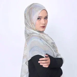 Printed Cotton Pashmina - Dessert Sage (17)