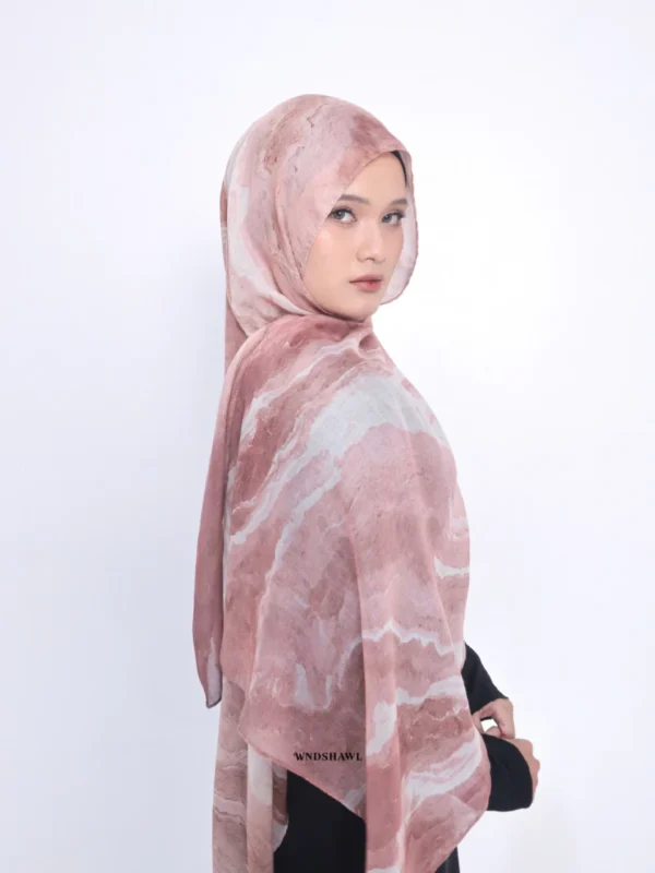 Wnd Shawl - Printed Cotton Pashmina in BLOSSOM (Hijab Motif Pashmina)