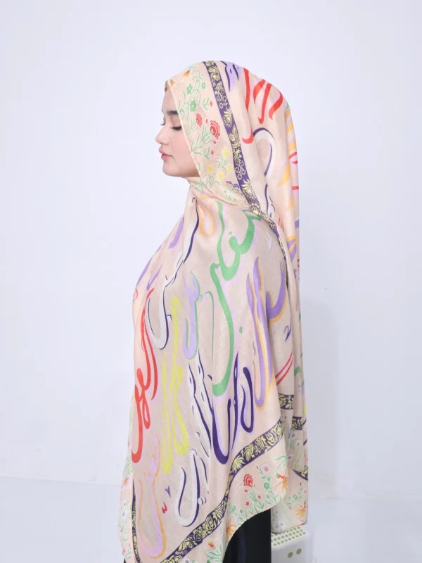 Wnd Shawl - Printed Cotton Pashmina in SOFEA (Hijab Motif Pashmina) - Image 6